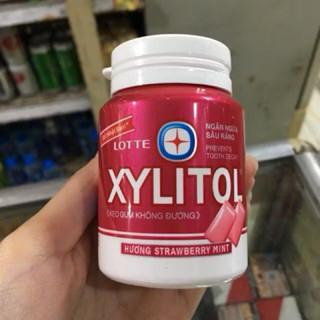   GIÁ SỈ   LỐC 6 HŨ KẸO GUM LOTTE XYLITOL I 4 HƯƠNG VỊ  BẠC HÀ THE MÁT DÂU VIỆT QUẤT  
