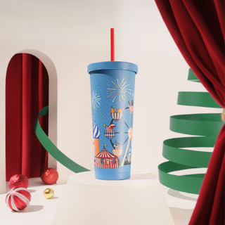 Bình Starbucks Coldcup 21.5OZ (635ml) SS HOLIDAY CARNIVAL FERRIS WHEELS
