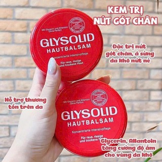 Kem nẻ Glysolid Hautbalsam chống da khô nứt nẻ, 100ml