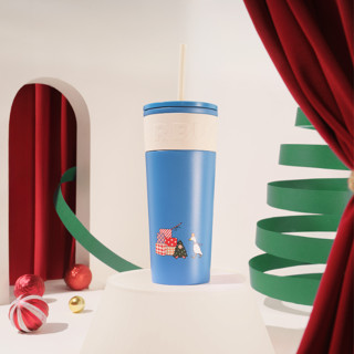 Bình Starbucks Coldcup 16OZ (473ml) SS HOLIDAY CARNIVAL PRESENTS BLUE
