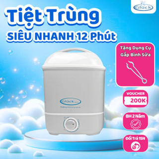 Máy tiệt trùng sấy khô hơi nước Gluck GX07, TẶNG DỤNG CỤ VỆ SINH MÁY, tự động ngắt điện khi sấy xong