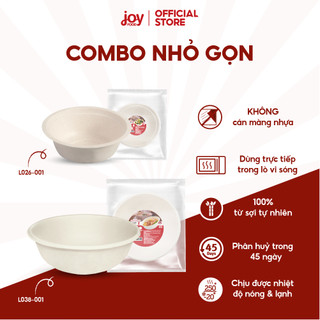  Combo nhỏ gọn 10 chén bát bã mía 350ml Gracz và 10 tô bã mía 875ml Thái nhập khẩu L026001 L038001 