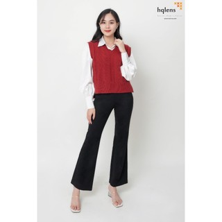 Hqlens Áo len gile tà cao, thấp H2337