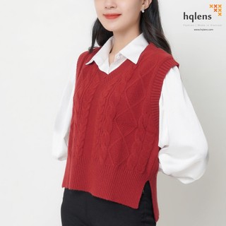Hqlens Áo len gile tà cao, thấp H2337