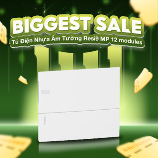 Tủ điện nhựa âm tường MIP22112 Schneider -Mini pragma cửa trắng 12 mô đun