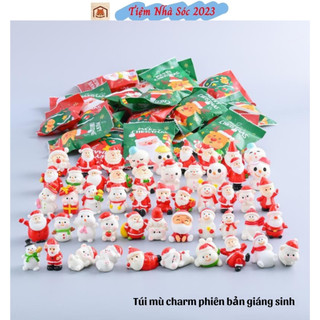  Combo 20 túi mù phiên bản Giáng sinh Santa Người tuyết thu nhỏ trang trí để bàn làm quà bất ngờ tặng cho bé 