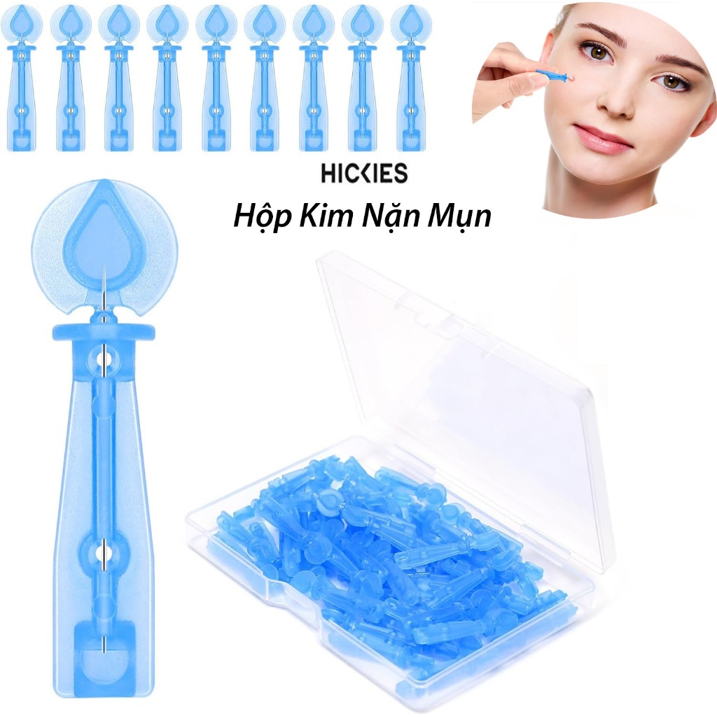 Hộp Kim Nặn Mụn Có Nắp Bảo Vệ Giúp Làm Sạch Mụn - HICKIES