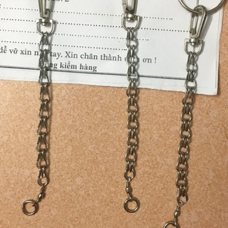 Xích vẹt inox Xích chân chim inox thuần chim siêu dễ dài 15-16cm bền đẹp