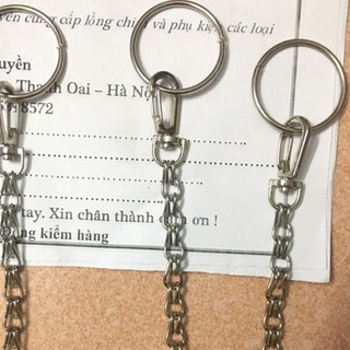 Xích vẹt inox Xích chân chim inox thuần chim siêu dễ dài 15-16cm bền đẹp
