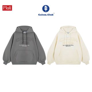 Áo nỉ Hoodie chui đầu CALEM 2025 chữ đắp vải Nón To form rộng unisex nam nữ chất nỉ bông áo khoác thu đông Calem.Club