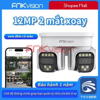 【Fnkvision  CAMERA WIFI 2 MẮT CÙNG XOAY 360 YOOSEE 12MP - SIÊU ZOOM - ĐẦY ĐỦ TÍNH NĂNG THÔNG MINH - BẢO HÀNH 1 NĂM