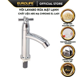 Vòi lavabo lạnh cao nhựa abs mạ chrome eurolife el-la01