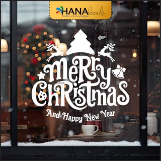  GIAO SIÊU TỐC  Decal Dán Kính Merry Christmas 2025 Trang Trí Noel Quán Cafe Nhà Hàng - Hana Decals 