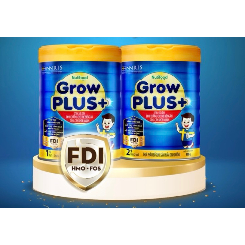 Sữa bột Growplus xanh Lon 900g (các độ tuổi)