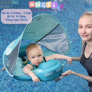  Phao bơi cho bé từ 3 tháng tuổi chống lật hãng Mambo Baby cao cấp chất liệu xốp Pearl Foam an toàn cho trẻ nhỏ 