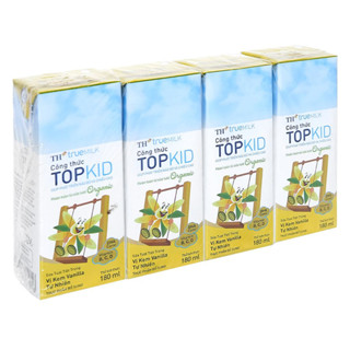 [Combo 3 lốc] Sữa tươi tiệt trùng TH True Milk TOPKID Organic 180ml