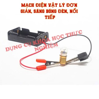  Mô hình mạch điện nối tiếp đơn giản tự làm bóng đèn thắp sáng có công tắc học stem steam - KH0487 