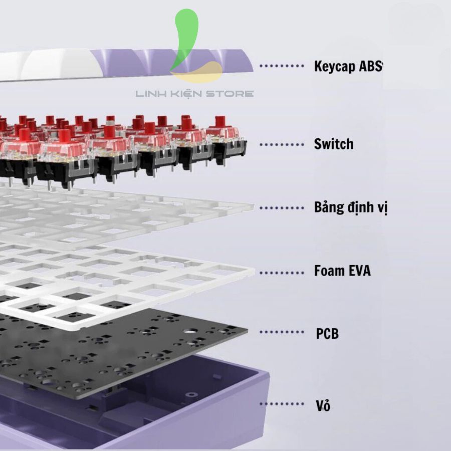 Bàn Phím Cơ Hotswap AJAZZ AK680 - Bàn Phím Gaming Có Dây Thiết Kế 68 Phím Cơ Và Đèn LED Rainbow | BigBuy360 - bigbuy360.vn