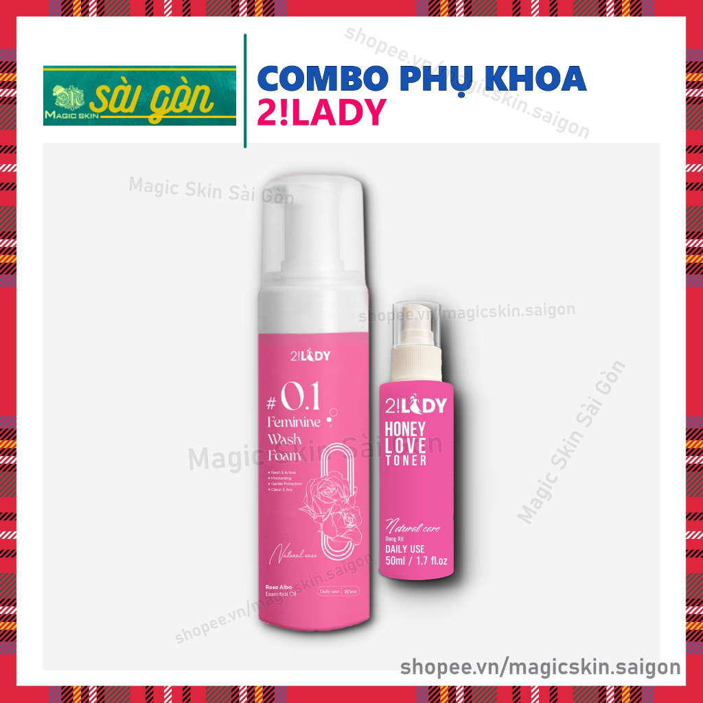 COMBO Bọt rửa  + Xịt thơm vùng kín 2!LADY