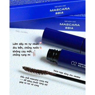 Mascara Làm Dày Mi BBIA Never Die - Siêu phẩm mascara cho thế hệ mới