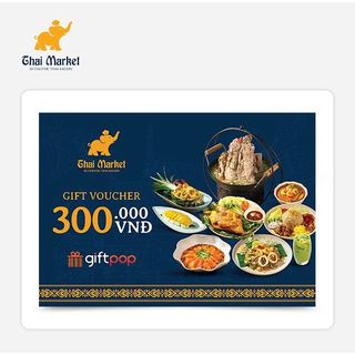 Toàn quốc [Evoucher] Phiếu quà tặng Thai Market 300K