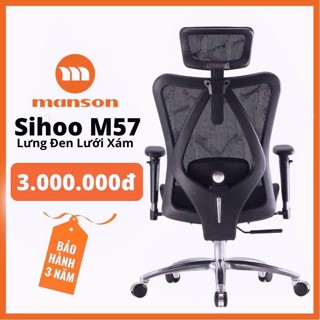 [The Manson - Hỏa Tốc 1h Nhận] SIHOO M57, M57B Ghế lưới văn phòng thiết kế công thái học Ergonomic