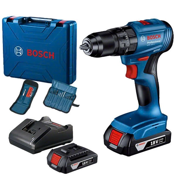 Máy khoan pin Bosch GSR 185LI ( 18V ) không chổi than (2PIN1SAC)
