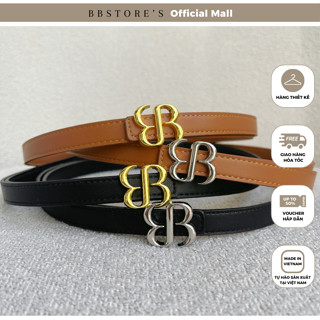  Thắt Lưng Da Mặt Logo Kim Loại BB Cao Cấp  BBSTORE'S  -TK4094