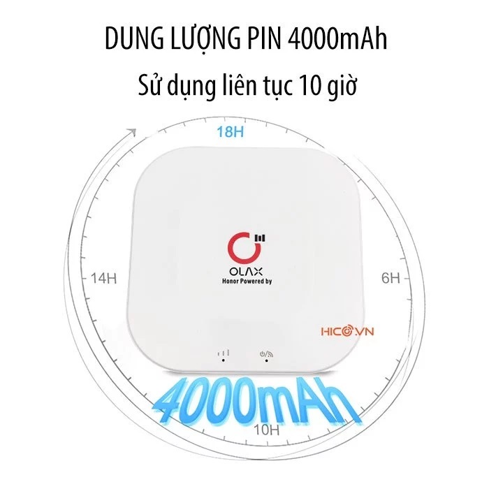 Bộ Phát Wifi Cầm Tay Từ Sim 4G Olax MT30 Có Hỗ Trợ 1 Cổng WAN/LAN, Pin 4000mah,Chân Sạc Type-C