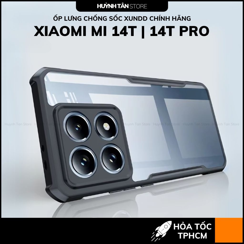 Ốp lưng xiaomi mi 14t mi 14t pro chống sốc xundd bảo vệ camera chính hãng chống ố vàng phụ kiện huỳnh tân store