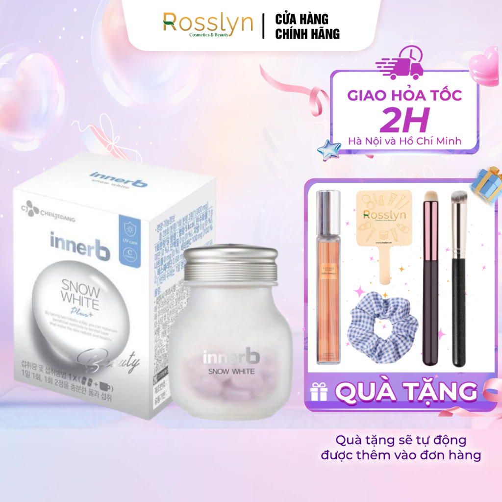 Thực phẩm bảo vệ sức khỏe InnerB Snow White 56 viên Rosslyn Hà Nội