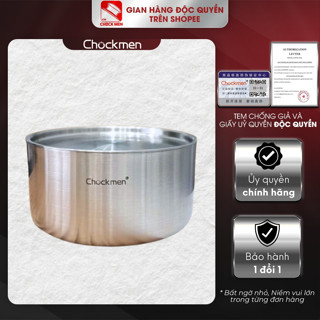 Âu có nắp Chockmen inox không gỉ an toàn cho thực phẩm có thể dùng trên bếp (CKM730/731/732)