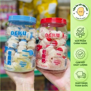  Kẹo Sữa Chua Viên Nén Deku Hongkong 2 Vị Sữa Chua - Kẹo Viên Nén Sữa Chua Vị Dâu Vị Sữa 