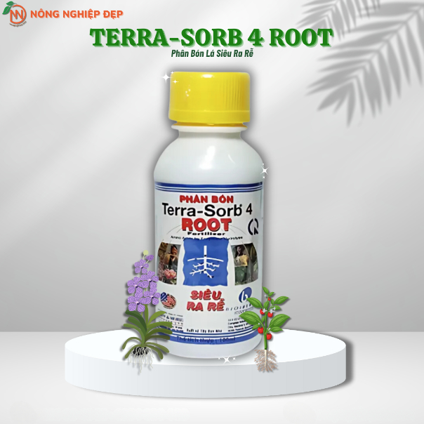 Phân Bón Lá Terra Sorb 4 chai 100ml - Phân Bón Siêu Ra Rễ – Tăng Tốc Độ Ra Cành, Lá