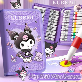 Hộp Bút Màu Acrylic Hình Kuromi / Melody Bộ Bút Màu Gồm 36 - 48 - 60 Bút Cao Cấp Không Lem Vẽ Trên Được Nhiều Chất Liệu