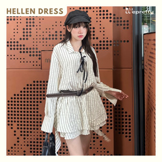 Váy Sơ Mi Cách Điệu VH03 Wepretty Hai Màu Hellen Phù Hợp Cho Mùa Thu Đông [KHÔNG KÈM THẮT LƯNG]