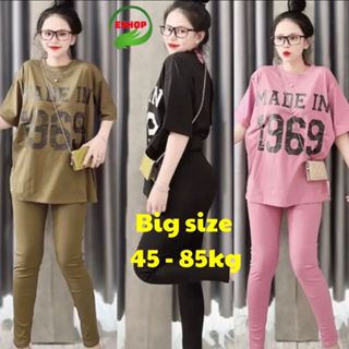 Set Đồ Nữ Bigsize Sang Chảnh Quần Dài Thun ESHOP Đồ Bộ Đồ Mặc Nhà Đi Chơi Đẹp Dễ Thương Set Quần Áo Nữ Thời Trang 1969