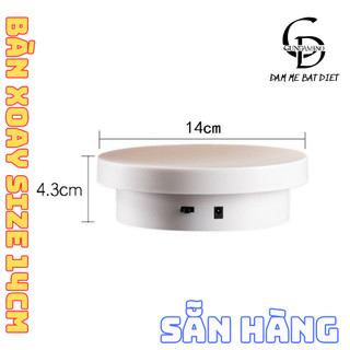   SẲN HÀNG  Bàn Xoay Size 12cm Chụp Ảnh Sản Phẩm Trưng Bày Xoay 360 Độ Đế Xoay Chụp Ảnh Và Quay Video 