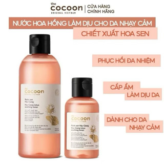 Nước sen Hậu Giang Cocoon TRIALSIZE toner phục hồi cấp ẩm và làm dịu da 50ml