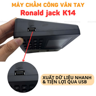 Máy chấm công Ronald Jack K14 [Bản 3000 Vân Tay 3000 thẻ từ]