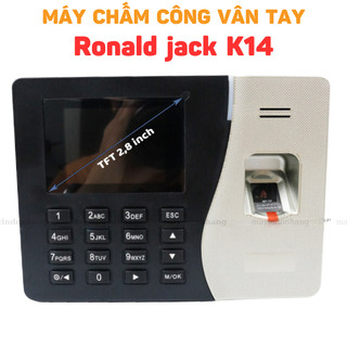 Máy chấm công Ronald Jack K14 [Bản 3000 Vân Tay 3000 thẻ từ]