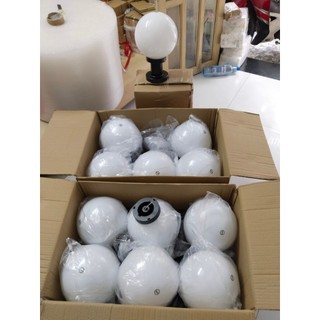đèn trụ cổng - đèn cột - hình tròn - phi 200 - phi 150 tặng bóng