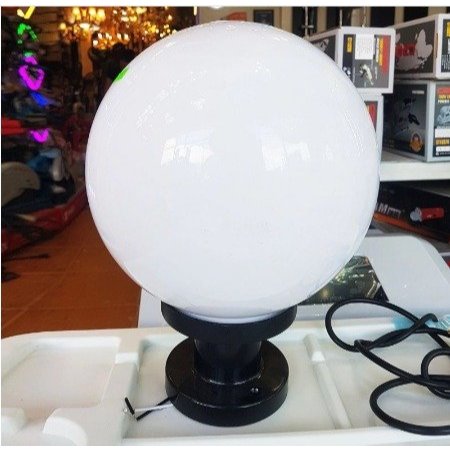 đèn trụ cổng - đèn cột - hình tròn - phi 200 - phi 150 tặng bóng