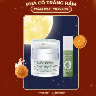 Bộ đôi Kem dưỡng phục hồi 20G + GEL chấm mụn Tràm Trà 15ML BIBALA