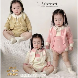  Set len hình nơ xinh yêu cho bé gái gồm body kèm áo khoác hàng QCCC BS55 
