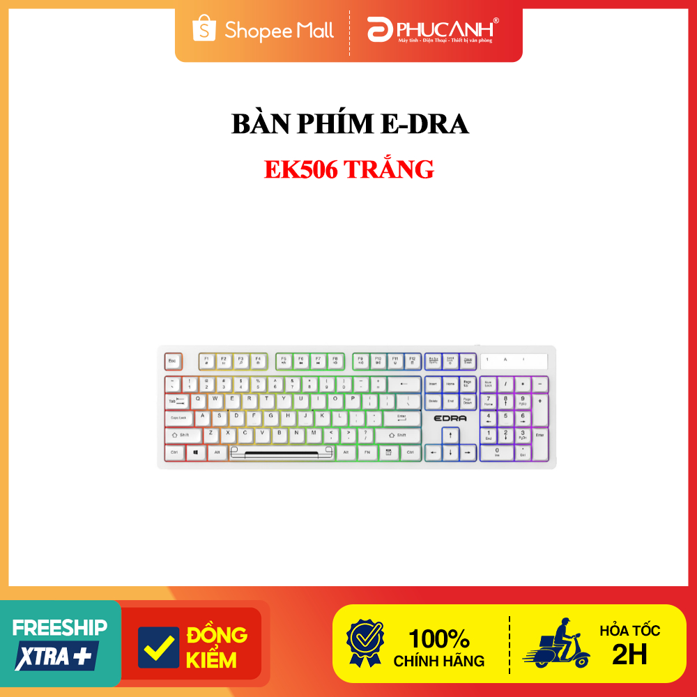 Bàn phím E-Dra EK506 Trắng