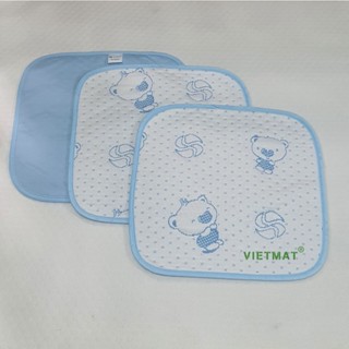 3 tấm lót chống thấm cho bé Vietmat kích thước 30x30cm lót mông mềm êm, siêu hút nước