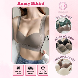 Áo Ngực (LÙI SIZE) Áo Lót Nữ Su Không Gọng, Áo Bra không Đường May bản lưng to Tàng Hình Chống Chảy Xệ - 009