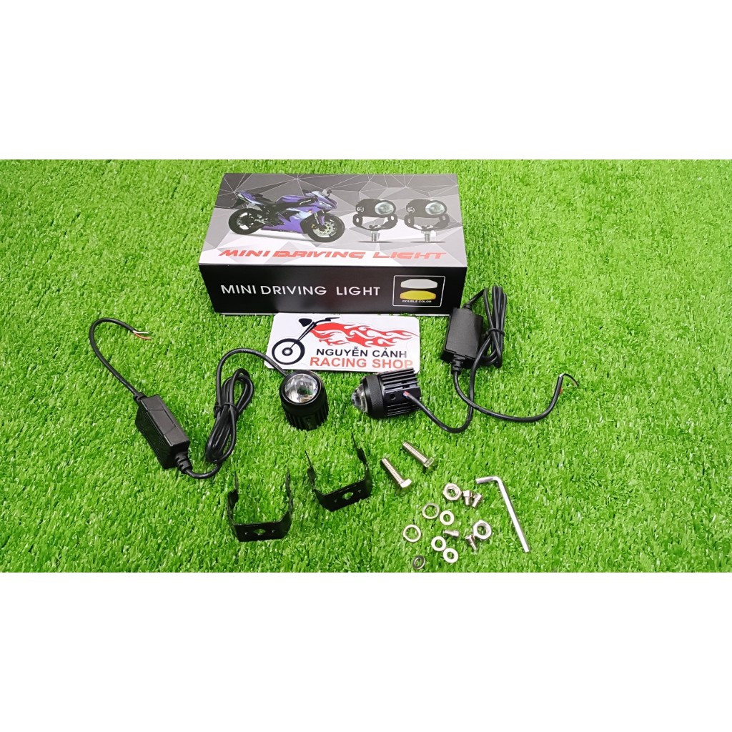 Cặp đèn led trợ sáng xe máy -,,Đèn MINI DRIVING LIGHT ,,siêu sáng