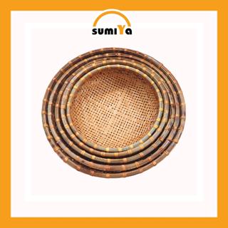  Rổ rổ tre rổ mây tre đan dùng đựng thực phẩm trái cây decor - Sumiya 